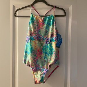 Girls size 16 swimsuit by Speedo. New with tag